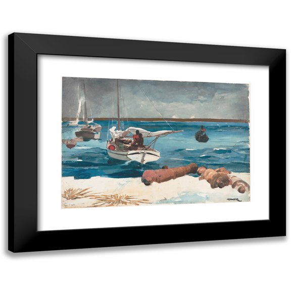 Winslow Homer 14x11 Black Modern Framed Museum Art Print Titled - Nassau (1899)