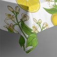 thumbnail image 5 of Yellow Lemon Fruit Limes White Pattern Square Tablecloth,Waterproof Square Table Cover,Wipeable Spillproof Washable Table Cover for Home Kitchen Party Decor 60"x60"(152x152cm), 5 of 6