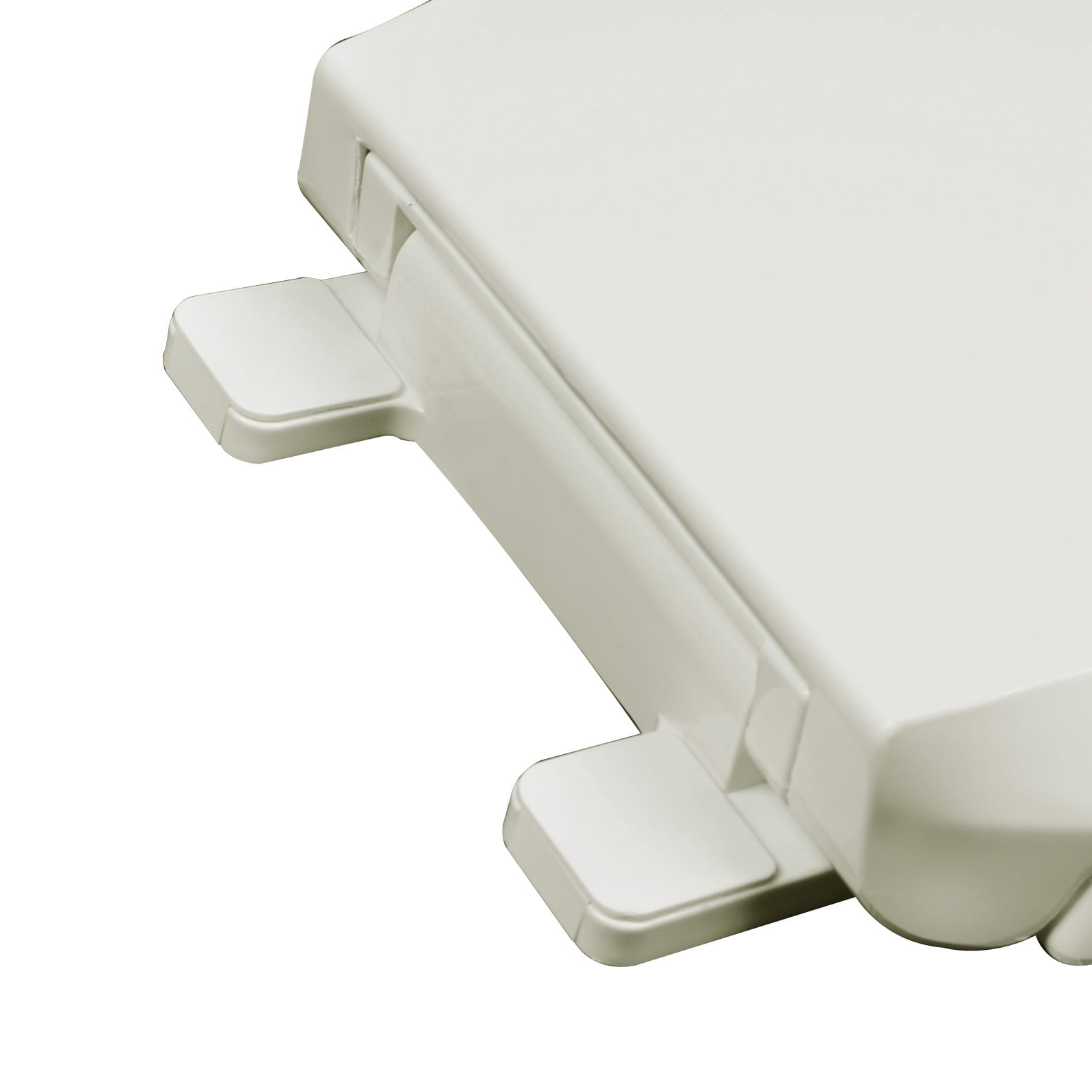 BathDecor Heavy Duty Commercial Weight Slow Close Premium Plastic Elongated Toilet Seat with a Closed Front and Adjustable Hinge, Linen/Biscuit