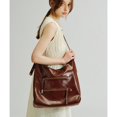 thumbnail image 4 of Bolso de mano para mujer, de diseño multibolsillos, estilo europeo y americano, sencillo, informal, versátil, de gran capacidad, bandolera de un solo hombro, 4 of 5