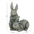 thumbnail image 3 of DecMode 11" Indoor Outdoor Rabbit Garden Sculpture, 3 of 8