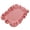 rectangular Dark Pink, variant on KGJQ Placemat with Ruffle Edge, Heat Resistant Table Mat, Rectangular Placemat Fabric Coaster for Home Party Dining Table Decor