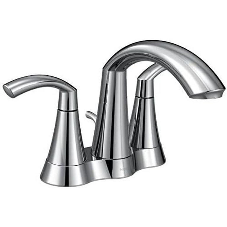 MOEN 6172 Glyde 4 in. Centerset 2-Handle High-Arc Bathroom Faucet
