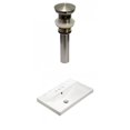 thumbnail image 1 of American Imaginations 23.86-in. W 3H4-in. Ceramic Top Set In White Color - Overflow Drain Incl. AI-30875, 1 of 1