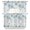 Turq, variant on Gray Beige Floral Curtains Swag and Tiers Curtains Set, Spring Modern Botanical Flowers Blossom Valances with Kitchen Tier Curtain 36 Inches Long, Swag Light Filtering Curtains for Sink/Laundry Room