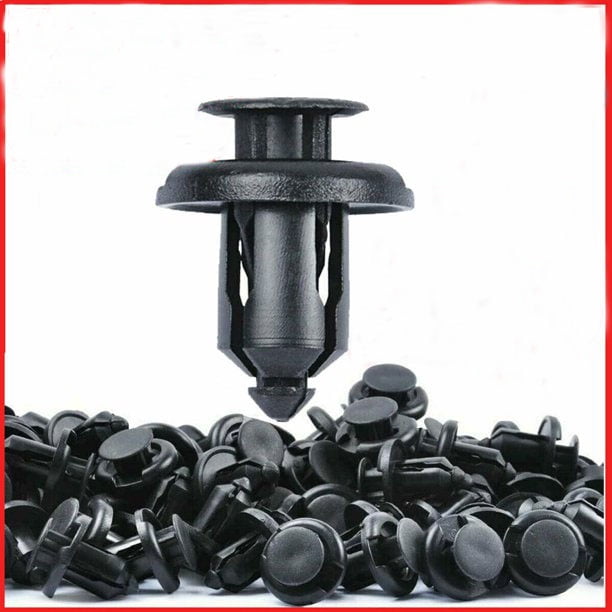 100pcs 10mm Plastic Bumper Clips Rivet Retainer Fastener Car Fender
