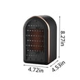 thumbnail image 3 of Dvkptbk Heater Fan , Circulation Heating Fan, 2 Patterns, 1200W Overheat Protection Small Floor for Home Office, 3 of 7