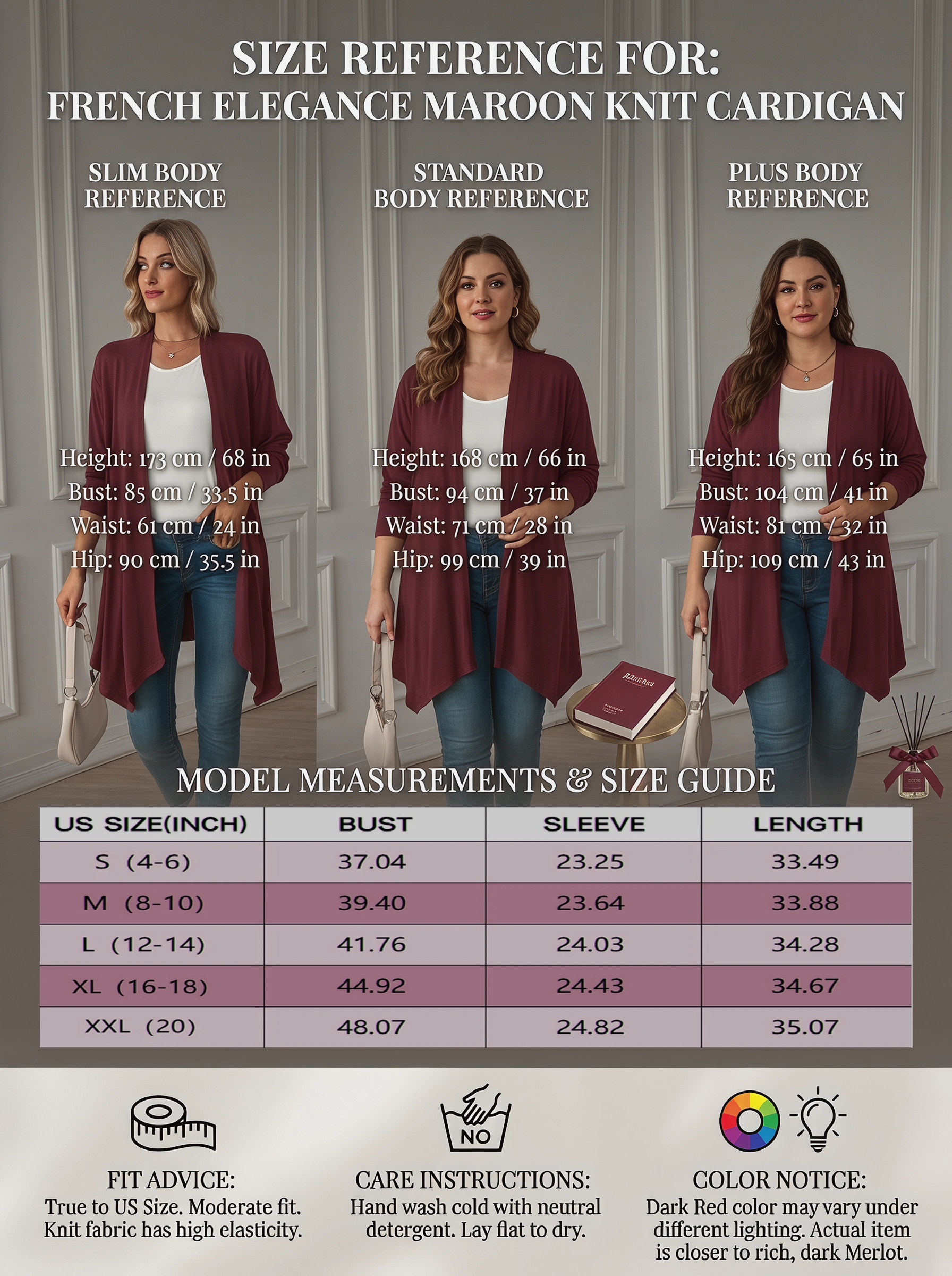 Mengpipi Women's Long Sleeve Cardigan Sweater With Irregular Hem photo 3