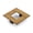 Burnished Bronze, variant on Schaub And Company 443-15 Finestrino 2-1/2" Center To Center Modern Hollow Square Finger