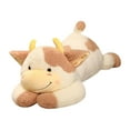 thumbnail image 4 of Vaca de peluche, juguete de vaca, almohada, muñeca para acurrucarse, adorable muñeca de vaca suave para Marrón, 4 of 9