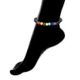 thumbnail image 2 of 7 Genuine Chakra Healing Natural Stone Bead Anklet, 2 of 4