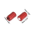 thumbnail image 4 of Motoforti Rhinestone Tire Valve Stem Caps Car Accessories Aluminum Alloy Red 4pcs, 4 of 6