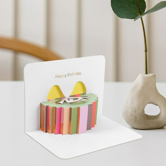 Raindrops Lovely 3D Greeting Birthday Card with Envelope for Expressing Heartfelt Wishes