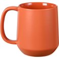 thumbnail image 1 of czcpp-16 oz Large Ceramic Coffee Mug, Tea, Mulled Drinks Cup, Gift for Office Staff or Home Using, Microwave and Dishwasher Safe, Frosted Surface, Chocolate, 1 of 4