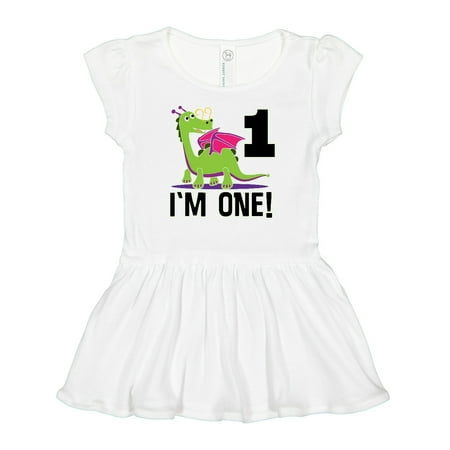 

Inktastic First Birthday Outfit Girl Dragon Gift Baby Girl Dress