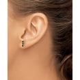 thumbnail image 3 of 14K Yellow Gold Black Epoxy Squares Post Earrings (Width 3.8) (Length 9.5) - Jbsp, 3 of 5