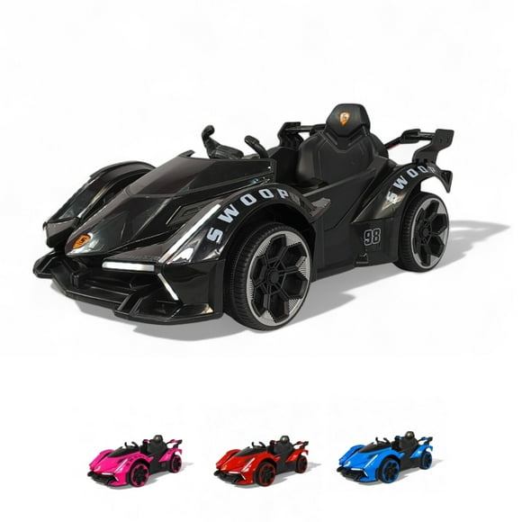 Montable Eléctrico The Baby Shop - go kart eléctrico, control remoto, 12v, luz, sonido Negro -