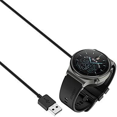 Cargador para Huawei Watch 4 Pro/Ultimate/GT3/GT Runner/Watch 3/GT2 Pro/GT3 Pro - Cable de Carga de Repuesto de 3.3 pies, 2 Unidades, Base Adaptadora para Honor Watch GS 4, 3, 3i y Smartwatches 7