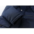 thumbnail image 5 of Boys Winter Coat Girls Winter Long Sleeve Thick Warm Hooded Solid Zipper Down Jackets Toddler Jacket Navy 2 Years-3 Years, 5 of 6