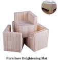 thumbnail image 3 of Set of 4 Furniture Risers Wooden Furniture Risers, Desk Bed Riser Furniture Leg Lift Feet Up for Desk Table Bed(Size:5x5x8cm), 3 of 4