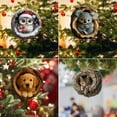 thumbnail image 1 of mfyjkho Adornos navideños de animales del bosque, acrílicos 2D para colgar en el árbol de Navidad, 8 cm (paquete de 8), 1 of 8