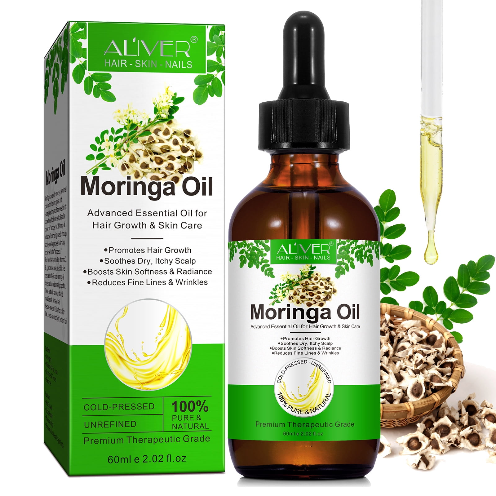 美容液 SOD-IST Organic Premium Moringa OIL 100 Mother Nature Organics Moringa Oil - USDA Certified, 100% Pure