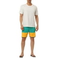 thumbnail image 2 of NOMADIC NOOK Men's Shorts Striped Beach Shorts Color Block Board Surfing Shorts 2 Pack, 2 of 6