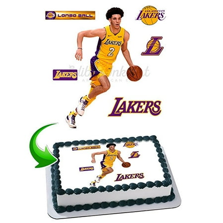 Lonzo Ball Edible Image Cake Topper Icing Sugar Paper A4 Sheet Edible Frosting Photo Cake 1/4 ~ Best Edible Image for