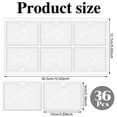 36 Pack Adhesive 2.4" x 3.9" Index Card Pockets with Top Open for