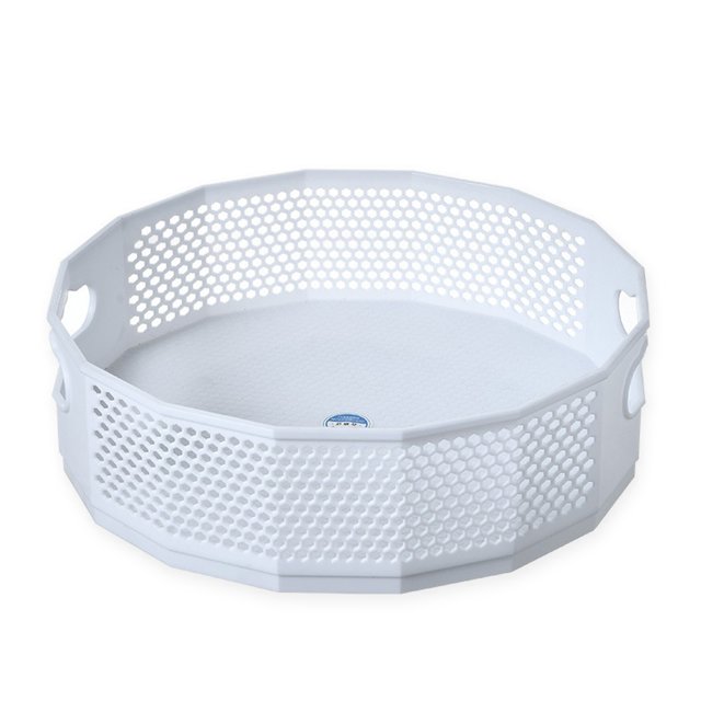 Botella de especias, plato giratorio, contenedores para condimentos, bandeja para dormitorio, cesta de baño, nevera, armario, organizador de armario, blanco grande Inevent HA011493-01