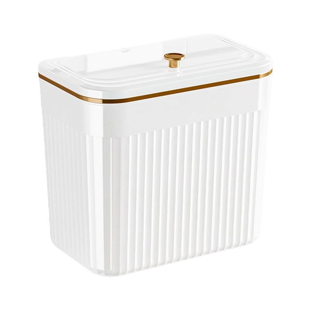 Compost Kitchen Wall-Mounted Under- Small Food Waste Indoor Daily Use Compact Airtight Efficient Storage Container for Home Handle Lid Pantry