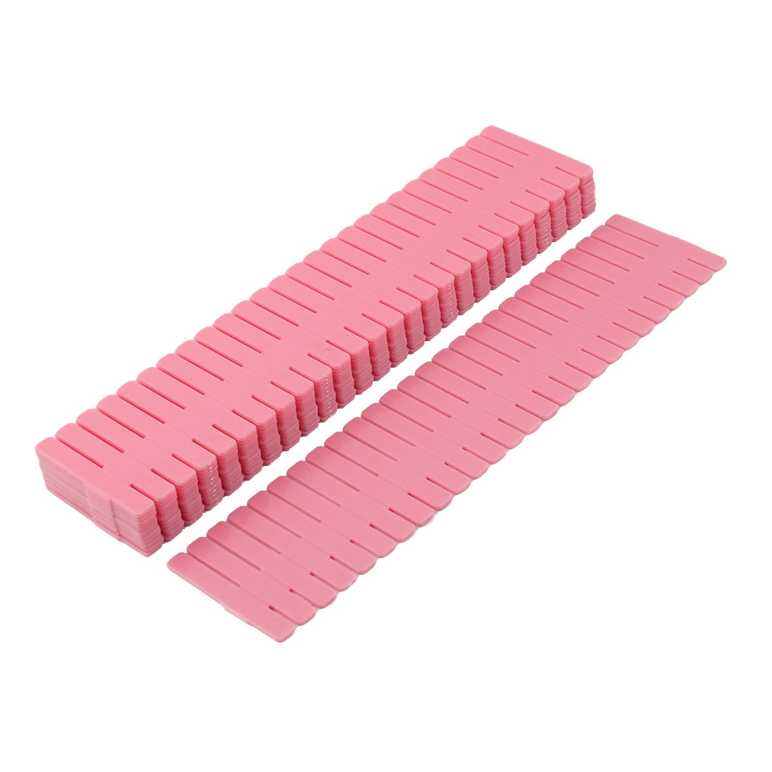 Plastic Adjustable Separator Grid Tidy DIY Drawer Divider Pink 12 Pcs
