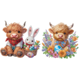 thumbnail image 1 of Kit Con Forma Especial Parcial 5D DIY Highland Yak 30x30cm, 1 of 7