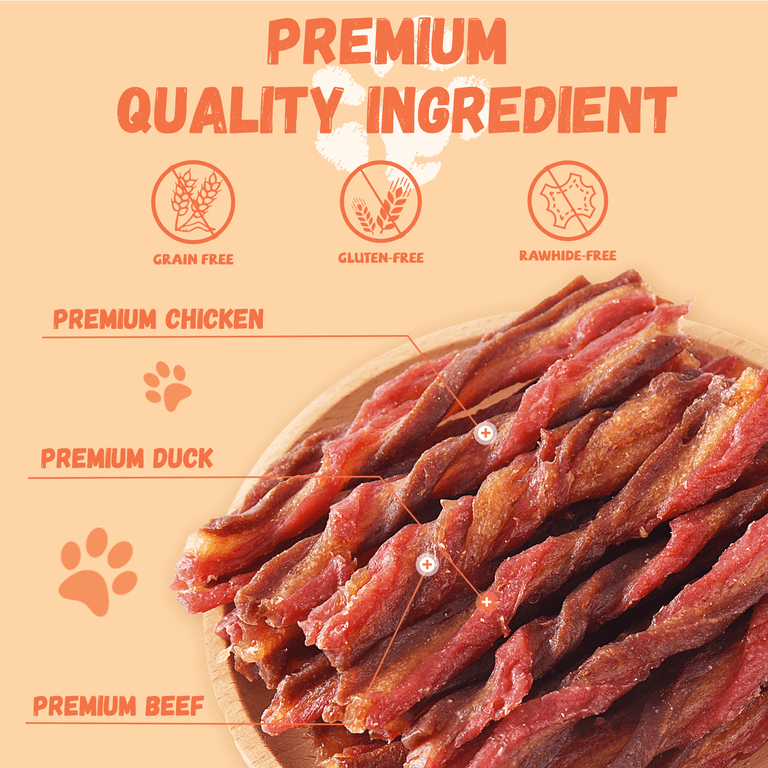 Beef, Chicken & Duck Twist Dog Treats, 11oz photo 3