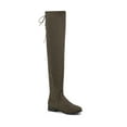 thumbnail image 3 of Women Over The Knee Riding Boots High Shaft Low Block Heel Equestrian Style Tall Boots Comfortable for All Day Wear, 3 of 4