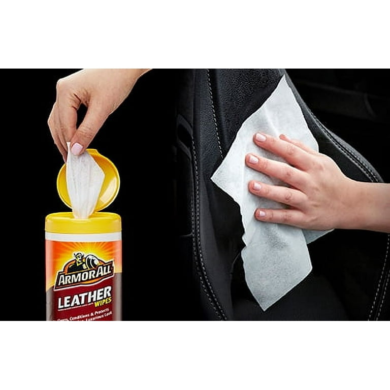 Armor All LEATHER CARE WIPES Clean Condition Protect | Lasting Luxurious  Look HQ