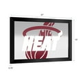 thumbnail image 2 of Miami Heat Fade Ready-To-Hang Black Framed Wall Mirror, 2 of 4