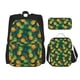 thumbnail image 1 of Disketp Pineapples with Palm Leaves Mochila Estampada de Gran Capacidad con Lonchera y Estuche, Set de 3 Piezas para Estudiantes, 1 of 7