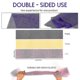 thumbnail image 3 of African Bath Sponge 3-Pack, Exfoliating Body Scrubber for Shower with Long Handle (Pink, Yellow, Purple), 3 of 5