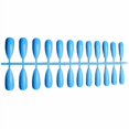 thumbnail image 1 of 1 Set False Nails Wear-resistant Fashionable Classic Trend Different Colors Exquisite Appearance Distinctive Fake Accessories SM17-1977 Blue, 1 of 1
