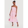 thumbnail image 2 of Women's Striped Tube Midi Dress, 2 of 3