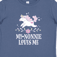 thumbnail image 4 of Inktastic Nonnie Loves Me Granddaughter Unicorn Girls Baby T-Shirt, 4 of 5