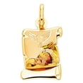 thumbnail image 1 of Pendentif Rouleau de Baptême en Or Jaune 14k, 1 of 2