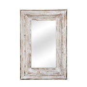 BRONGSLEET Mirror Wall Mounted Vanity Mirror Wood Rectangular Household Supplies for Living Room Bedroom