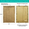Drop Top Frame Excello Global Products Drop Top Wedding Guest Frame Set with Wooden ...