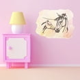 thumbnail image 3 of Animal Wall Decals for Children Bedroom - Horses With watercolor Background Horse DIY & Creativity Boy Girl Bedroom Wall Sticker - Size: 10 In x 8 In, 3 of 5