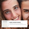 thumbnail image 5 of Melantax 12pcs Nose Rings Spiral Nose Decoration Nose Rings Nose Rings Colored Nose Rings, 5 of 7