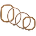 thumbnail image 4 of 4Pcs Embroidery Hoops Sewing Hoops Cross Stitching Circles Craft Sewing Frames for Cross Stitch, 4 of 9