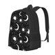 thumbnail image 1 of Balery Crescent and Stars Mochila para hombre y mujer - Tela Oxford 600D resistente - Gran capacidad, resistente al agua, ideal para la escuela, viajes y senderismo, 1 of 6