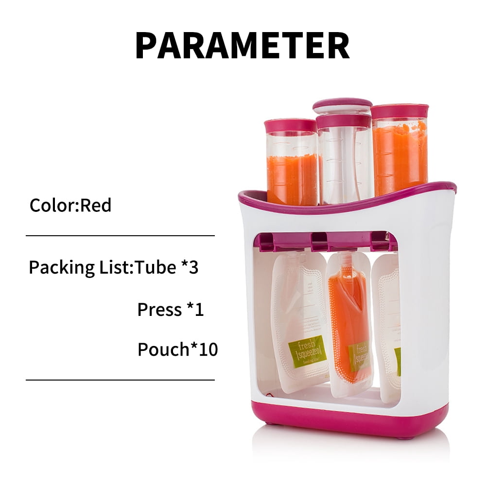 Extruder,Free With 10 Pouches Baby Puree Pouches Baby Containers Pouches Maker Toddlers Free Babies And Toddlers Maker Babies And 10 Disposable Pouches Free Station Babies Toddlers